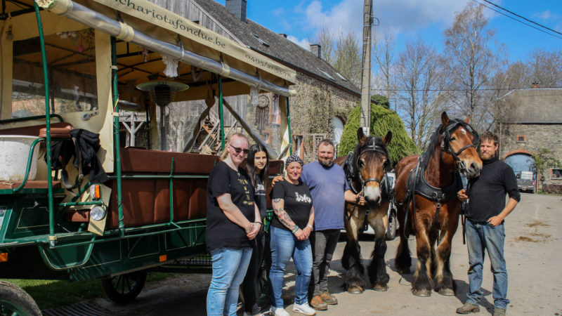 A table au rythme des chevaux Ardennais