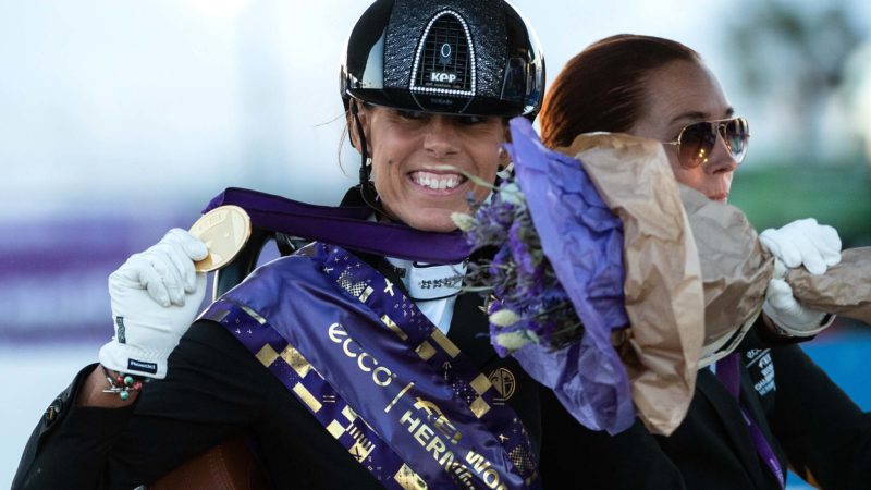 Para-dressage : déjà une médaille d’or pour Michèle George à Herning !